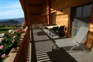 Balkon mit Ausblick Wohnung Eiche